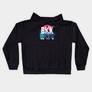 Bangkok (BKK) Airport // Sunset Baggage Tag Kids Hoodie